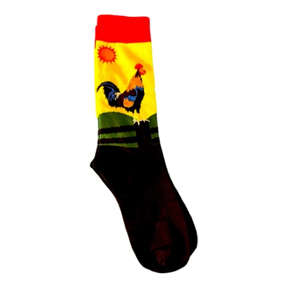 Rooster socks, unisex one size fits all, 4 different styles to choose from!